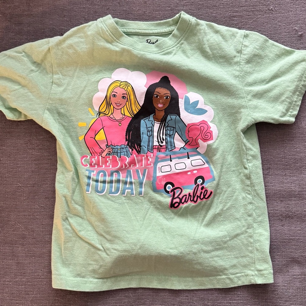 Barbie Kids' Green Graphic T-Shirt